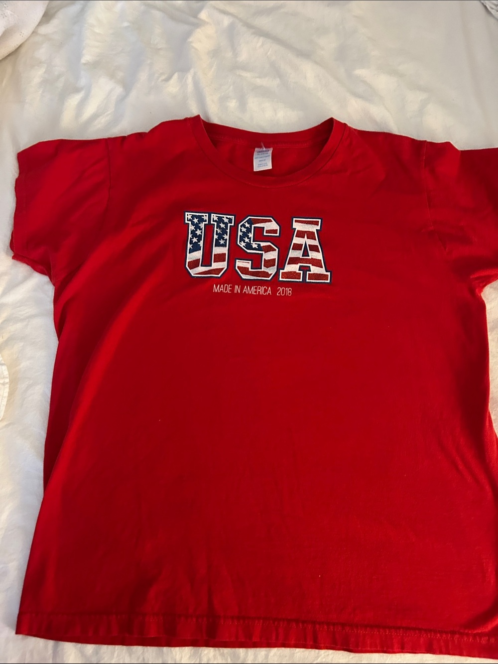 Red USA Graphic Tee